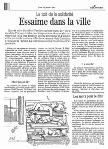 Essaime dans la ville