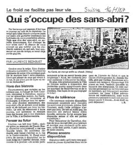 Le froid ne facilite pas leur vie