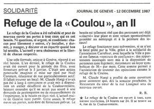Refuge de la « Coulou », an II