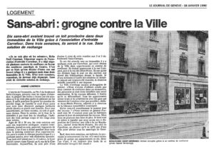 Sans-abri: grogne contre la Ville