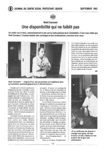 Noël Constant. Une disponibilité qui ne faiblit pas