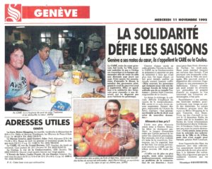 La solidarité défie les saisons