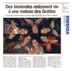 Des bénévoles redonnent vie à une maison des Grottes