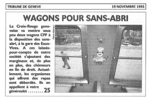 Wagons pour sans-abri