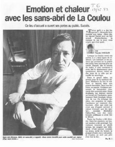 Emotion et chaleur avec les sans-abri de La Coulou