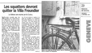 Les squatters devront quitter la Villa Freundler