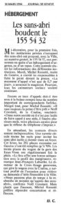 Les sans-abri boudent le 155 54 32