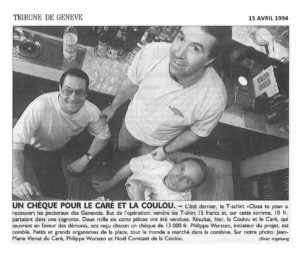 Un chèque pour le Caré et la Coulou