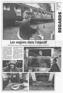 Les wagons dans l’objectif
