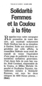 Solidarité femmes et la Coulou à la fête