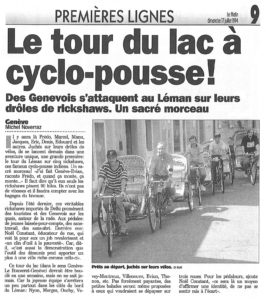 Le tour du lac à cyclo-pousse !