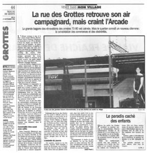 La rue des Grottes retrouve son air campagnard, mais craint l’Arcade