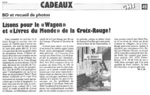 Lisons pour le « Wagon » et « Livres du Monde » de la Croix-Rouge