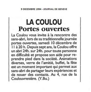 La Coulou, Portes ouvertes