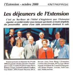 Les déjeuners de l’Extension