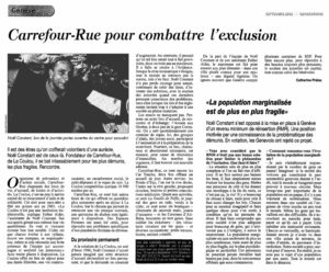 Carrefour-Rue pour combattre l’exclusion