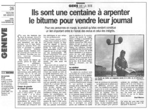 Ils sont une centaine à arpenter le bitume pour vendre leur journal