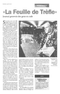 « La feuille de Trèfle » Journal genevois de gens en rade