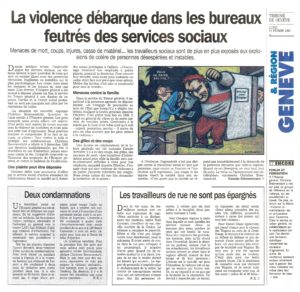 La violence débarque dans les bureaux feutrés des services sociaux