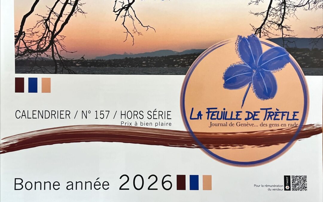 Le calendrier 2026 de la Feuille de Trèfle est en vente